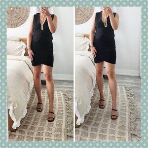 NWOT Aritzia Talula 90s Black Tulip Hem Tube Skirt